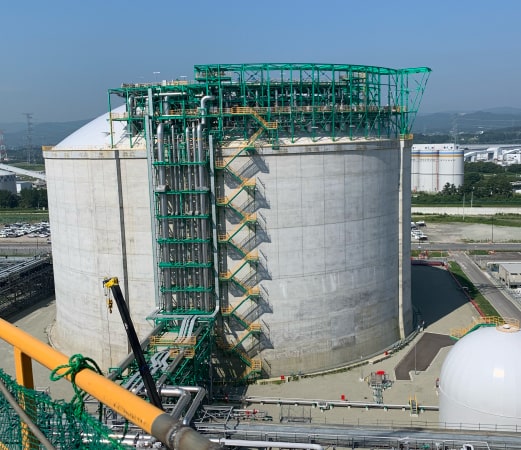 LNGタンク組立溶接工事08