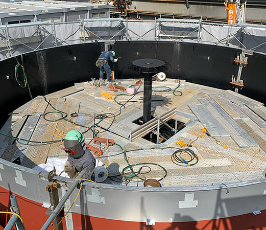 LNGタンク組立溶接工事12