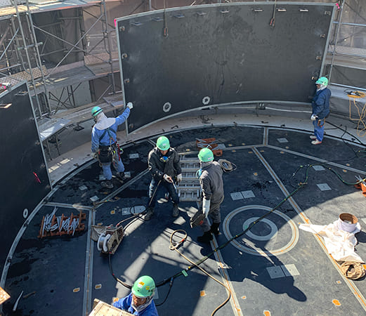 LNGタンク組立溶接工事13