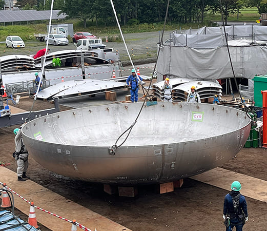 LNGタンク組立溶接工事16