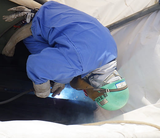 LNGタンク組立溶接工事17